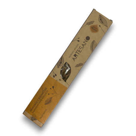 Incenso Santa Mãe Palo Santo - Harmonia e Bem-estar - 5 bastões orgânicos - Incenso Artesanal