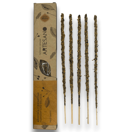 Incienso Palo Santo Sagrada Madre - Armonía y Bienestar - 5 barritas orgánicas - Incienso Artesano