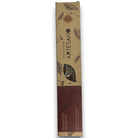 بخور الأم المقدسة بالو سانتو وخشب الصندل - الاسترخاء - 5 أعواد عضوية - بخور حرفي