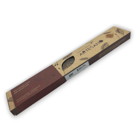 Incienso Palo Santo y Sándalo Sagrada Madre - Relajación - 5 barritas orgánicas - Incienso Artesano
