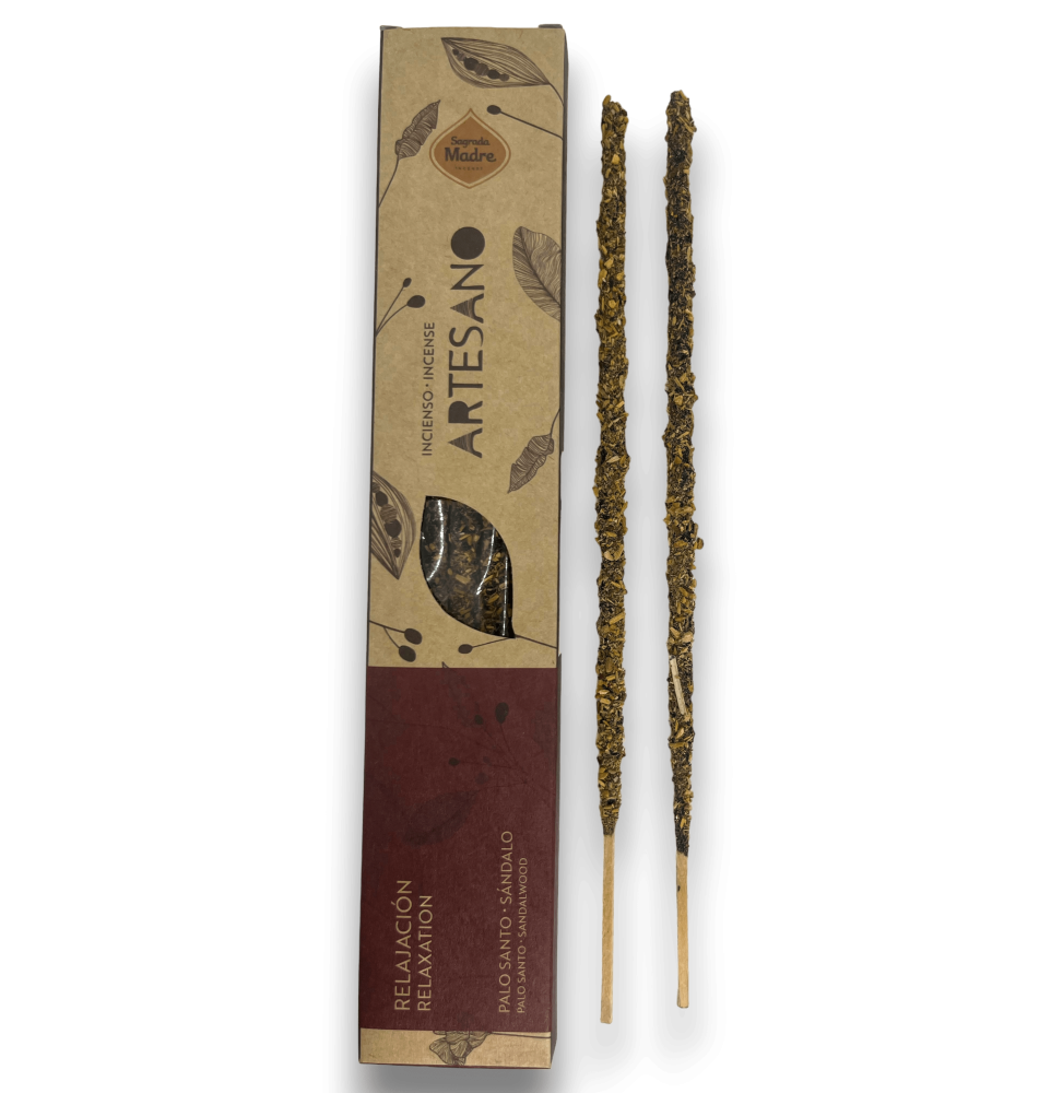 Sacred Mother Palo Santo and Sandalwood Incense - Relaxation - 5 organic sticks - Artisan Incense