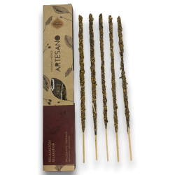 Incenso della Sacra Madre Palo Santo e Sandalo - Rilassamento - 5 bastoncini biologici - Incenso Artigianale