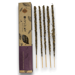 Palo Santo and Lavender Holy Mother Incense - Harmony and Relaxation - 5 organic bars - Artisan Incense