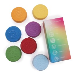 Chakra Harmonie und Inner Glow Badebomben - Große Box - 7 Pumpstöße