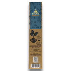 白セージオーガニックインセンス AROMA ナチュラルホワイトセージ - 20g入りボックス。