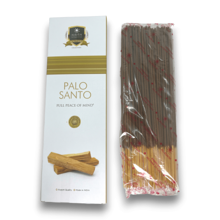 Alaukik Palo Santo Rökelse - Stort paket 90 g - 55-65 pinnar - Tillverkad i Indien