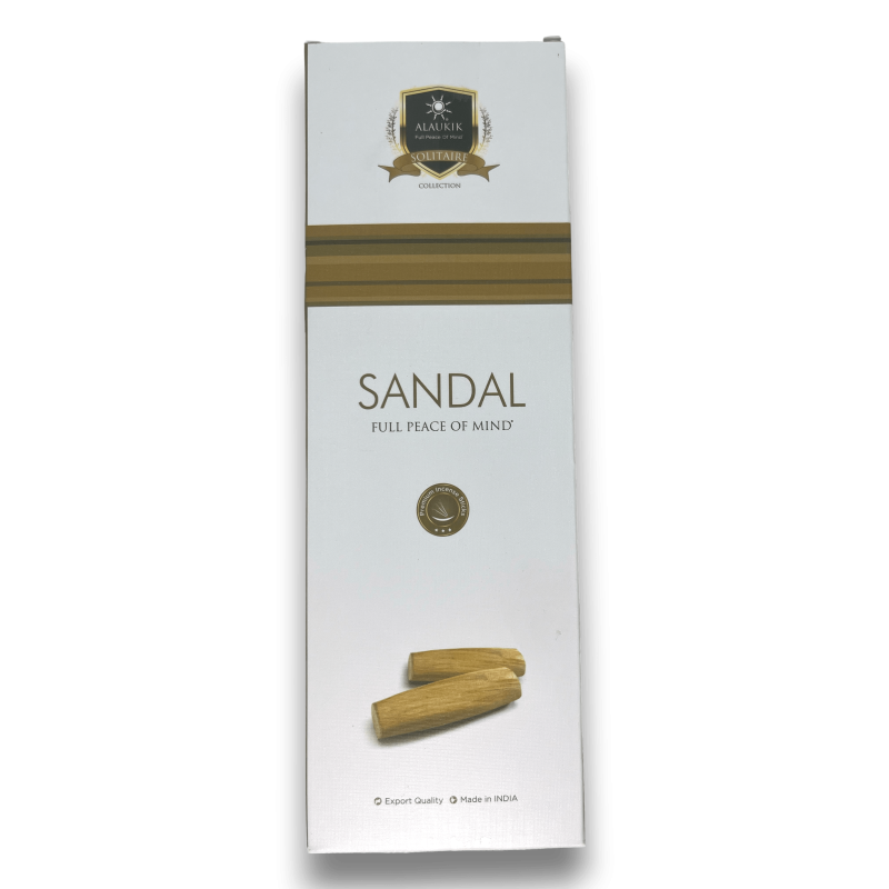 Incenso di sandalo Alaukik Sandalwood - Confezione grande 90gr - 55-65 bastoncini - Prodotto in India-INCENSO ALAUKIK-HOSTENATURA