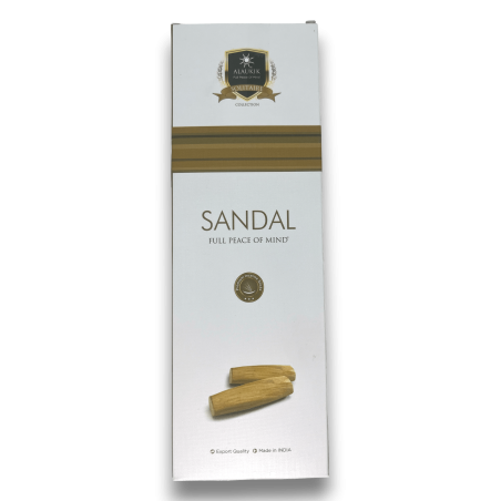 Alaukik Sandelholz Räucherstäbchen - Große Packung 90gr - 55-65 Stäbchen - Made in India