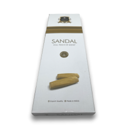 Encens Alaukik Sándalo Sandal - Grand paquet 90g - 55-65 bâtonnets - Fabriqué en Inde