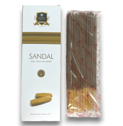 Encens Alaukik Sándalo Sandal - Grand paquet 90g - 55-65 bâtonnets - Fabriqué en Inde