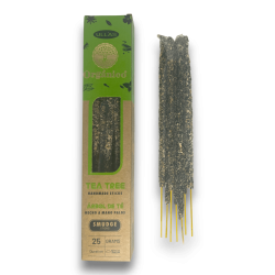 Incienso Ullas Tea Tree - Tea Tree - Feito a man - 25gr - Made in India - 100% natural - ULLAS Organic Incense