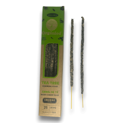 Incenso dell'albero del tè Ullas - Albero del tè - Fatto a mano - 25gr - Prodotto in India - 100% naturale - Incenso biologico U