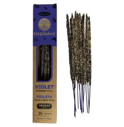 Wierook Ullas van Viooltjes - Violet - Met de hand gemaakt - 25gr - Gemaakt in India - 100% Natuurlijk - ULLAS Organische Wieroo