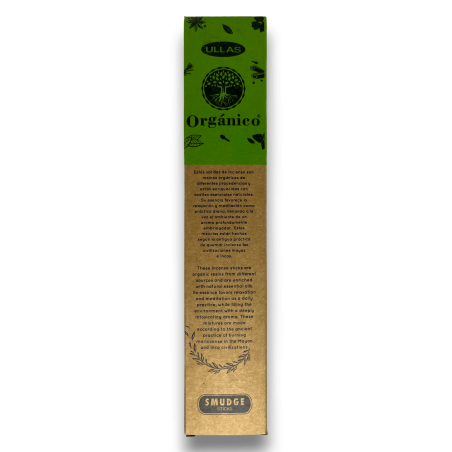 Encens Ulles d'Herba de Llimona - Lemon Grass - Fet a mà - 25gr - Fet a Índia - 100% Natural - ULLAS Encens Orgànic
