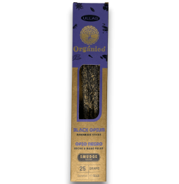 Black Opium Ullas Incense - Handmade - 25gr - Made in India - 100% Natural - ULLAS Organic Incense