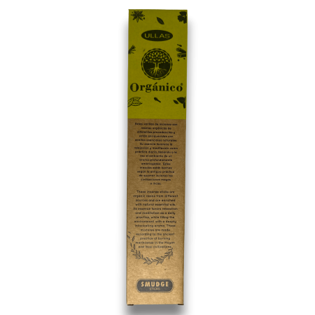 Encens Ullas Bergamote - Fait Main - 25gr - Fabriqué en Inde - 100% Naturel - Encens Bio ULLAS