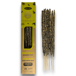 Incenso Ullas Bergamota - Feito à Mão - 25gr - Fabricado na Índia - 100% Natural - Incenso Orgânico ULLAS