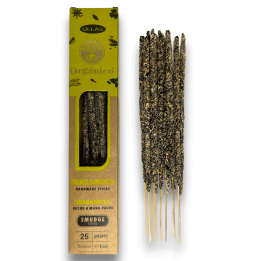 Rökelser Ullas av Bergamott - Handgjord - 25g - Tillverkad i Indien - 100% Naturlig - ULLAS Rökelser Ekologiskt
