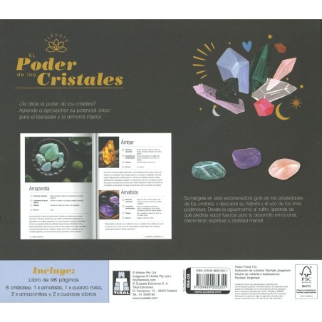 ELÉVATE El poder de los cristales (Incluye libro y saquito con critales)