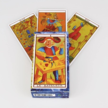 FOURNIER El Tarot de Marsella (Le Tarot de Marseille) - 78 cartas a todo color - 22 arcanos mayores y 56 menores