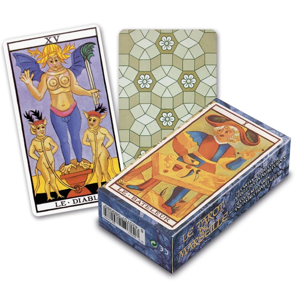 FOURNIER El Tarot de Marsella (El Tarot de Marsella) - 78 cartes a tot color - 22 arcans majors i 56 menors