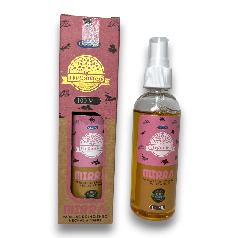 Pulverizador Aromatizador de Incenso de Mirra - Ambientador en Pulverizador - 100ml-AMBIENTADOR ULLAS SPRAY DE FRAGANCIA-HOSTENATURA