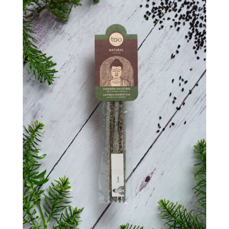 Incienso Palo Santo y Benjuí TAO Combinado Limpieza Energética y Conexión Ancestral - Inciensos TAO - 5 varillas gruesas