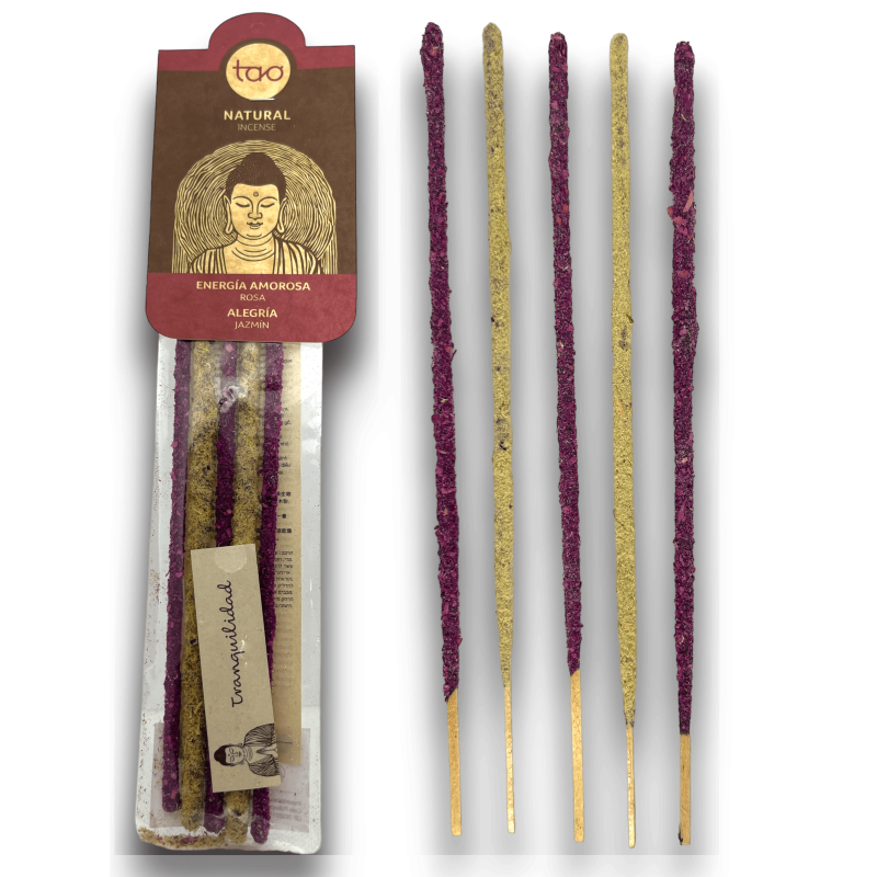 Pink Incense & Jasmine TAO Combined Loving Energy & Joy - TAO Incense - 5 thick sticks-TAO COMBINED SAGRADA MADRE-HOSTENATURA