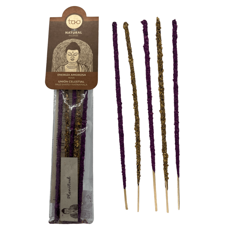 Rose, Palo Santo and Ratnamala TAO Incense Combined Loving Energy and Celestial Union - TAO Incense - 5 thick sticks-TAO COMBINED SAGRADA MADRE-HOSTENATURA