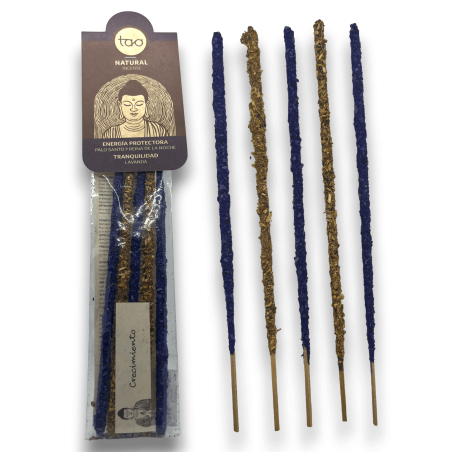 Encens Palo Santo, Reine de la Nuit et Lavande TAO Combinaison Énergie Protectrice et Tranquillité - Encens TAO - 5 bâtonnets