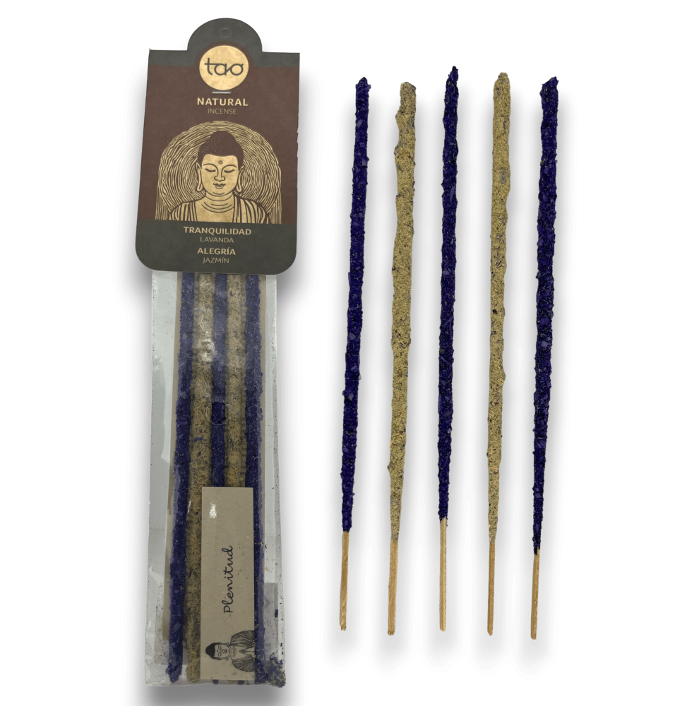 Lavendel- och jasminrökelse TAO Kombinerad Lugn och Glädje - TAO rökelse - 5 tjocka stickor