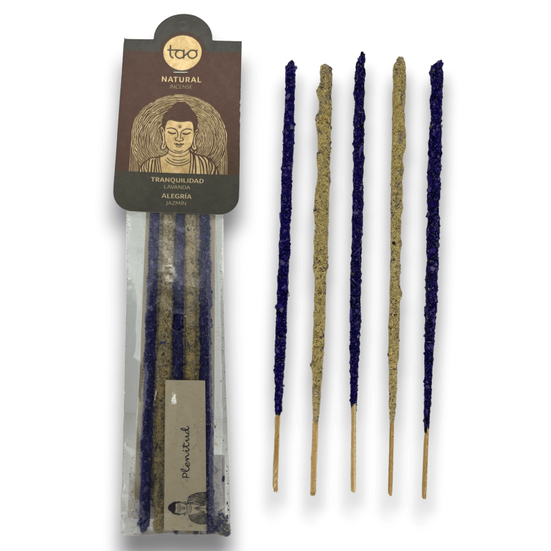 Lavender & Jasmine Incense TAO Combined Tranquility & Joy - TAO Incense - 5 thick sticks-TAO COMBINED SAGRADA MADRE-HOSTENATURA