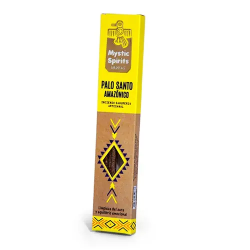 Amazonas Sahumerio Palo Santo Rökelse - Mystic Spirits - Handgjorda - 8 stavar - Aura Rengöring och Balans