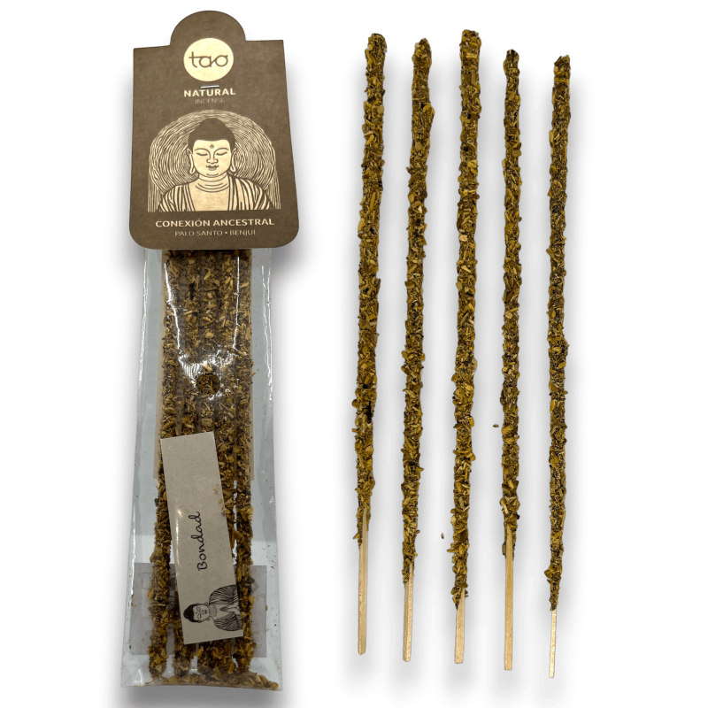 Palo Santo and Benzoin Incense TAO Natural Ancestral Connection - 5 thick sticks-TAO SAGRADA MADRE INCENSES-HOSTENATURA