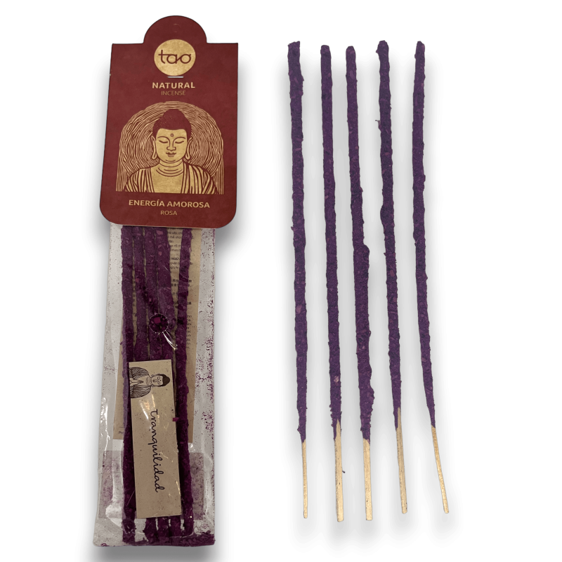 Natural TAO Pink Incense Loving Energy - 5 thick sticks-TAO SAGRADA MADRE INCENSES-HOSTENATURA