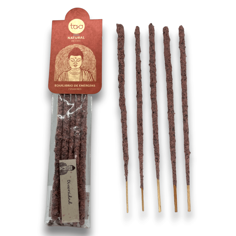 7 Powers TAO Natural Balance Incense - 5 thick sticks.-INCIENSOS TAO SAGRADA MADRE-HOSTENATURA