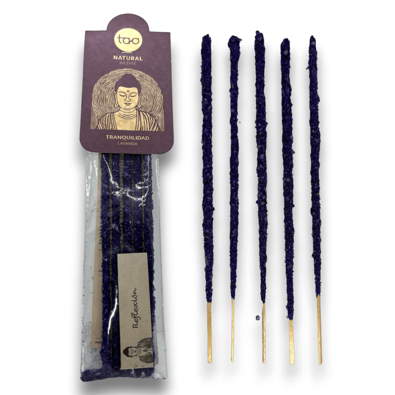 Lavender Incense TAO Natural Tranquility - 5 thick sticks-TAO SAGRADA MADRE INCENSES-HOSTENATURA