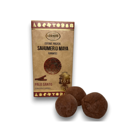 Bombitas Defumación Maya Palo Santo AUM FRAGRANCES - Esferas Mágicas Sahumerio Maya 8 bombitas incienso Curación y Limpieza