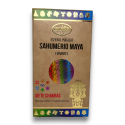 Bombetes Defumació Maya Set Chakras AUM FRAGRANCES - Esferes Màgiques Sahumerio 8 bombetes encens Protecció i Purificació