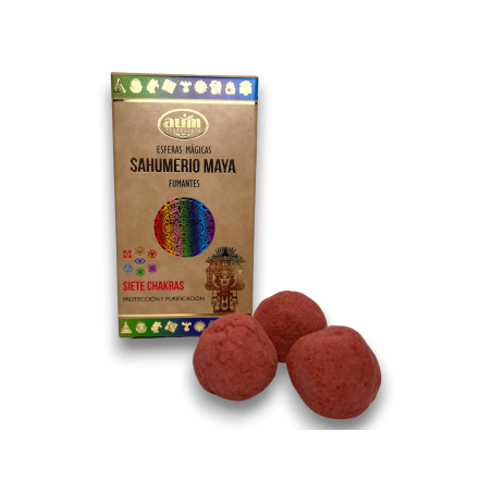 Mayan Defuming Bombs Seven Chakre AUM FRAGRANCES - Sfere magice Sahumerio 8 bombe de tămâie Protecție și purificare