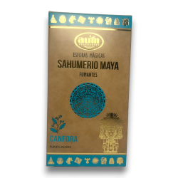 Bombe Defumantanti Maya Canfora Canfora AUM FRAGRANCES - Sfere Magiche Sahumerio Maya 8 Bombe d'Incenso Purificanti