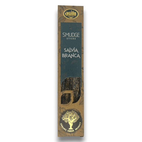 Incienso Orgánico Salvia Blanca AUM Fragrances Smudge Sticks - 25gr.