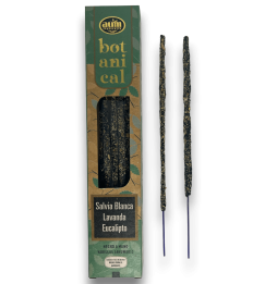 Organic Incense White Sage, Lavender, and Eucalyptus AUM Fragances Botanical - 25gr.