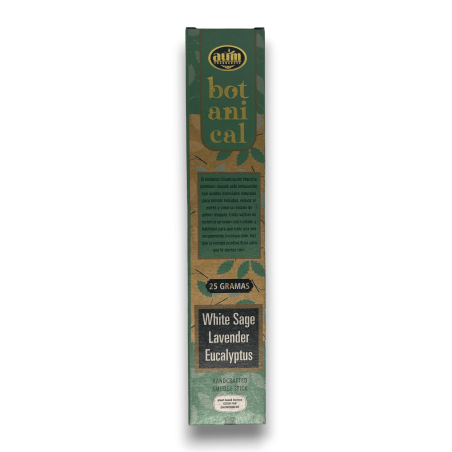 Biologische wierook Witte Salie, Lavendel en Eucalyptus AUM Geuren Botanisch - 25gr.