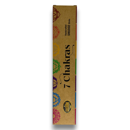 Organic Incense 7 Chakras AUM Fragrances Smudge Sticks - 25gr.