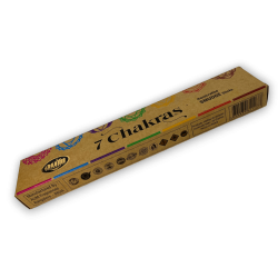 Incenso Orgânico 7 Chakras Fragrâncias AUM Bastões para Manchas - 25gr.