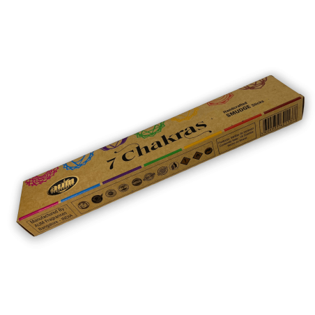 البخور العضوي 7 شاكرات AUM العطور اللطخة العصي - 25gr.