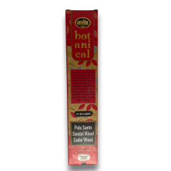 Organic Incense Palo Santo, Sandalwood and Cedar AUM Fragrances Botanical - 25g.