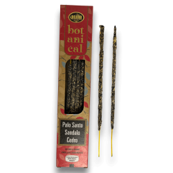 Incenso Orgânico Palo Santo, Sândalo e Cedro AUM Fragrâncias Botânicas - 25gr.