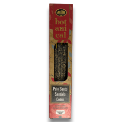 Organic Incense Palo Santo, Sandalwood and Cedar AUM Fragrances Botanical - 25g.